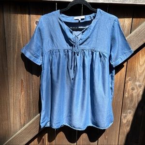 RO & DE • blue denim shirt